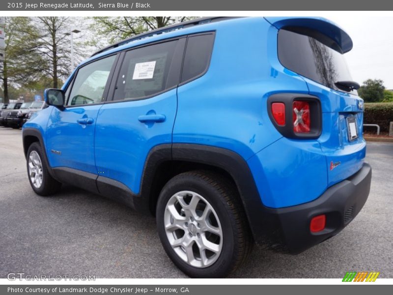 Sierra Blue / Black 2015 Jeep Renegade Latitude