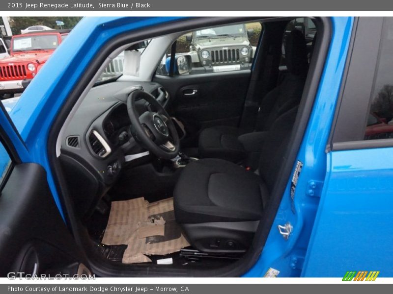 Sierra Blue / Black 2015 Jeep Renegade Latitude