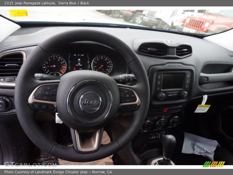 Sierra Blue / Black 2015 Jeep Renegade Latitude