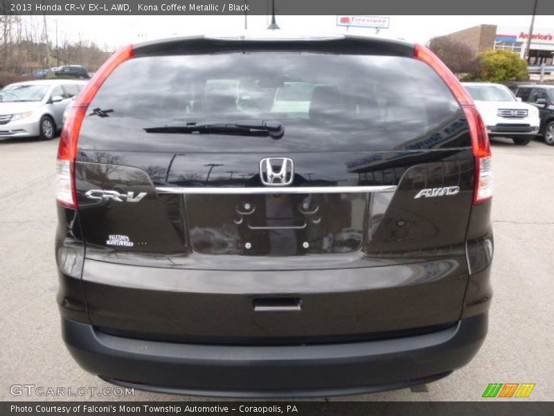 Kona Coffee Metallic / Black 2013 Honda CR-V EX-L AWD