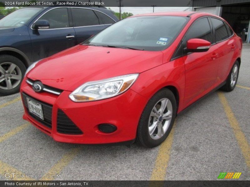 Race Red / Charcoal Black 2014 Ford Focus SE Sedan