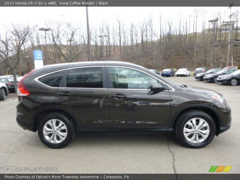 Kona Coffee Metallic / Black 2013 Honda CR-V EX-L AWD