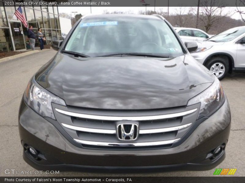 Kona Coffee Metallic / Black 2013 Honda CR-V EX-L AWD