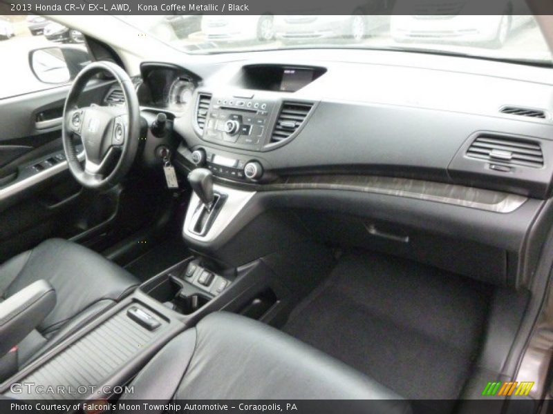 Kona Coffee Metallic / Black 2013 Honda CR-V EX-L AWD