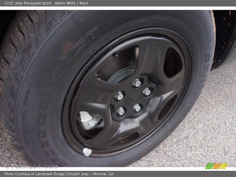 Alpine White / Black 2015 Jeep Renegade Sport
