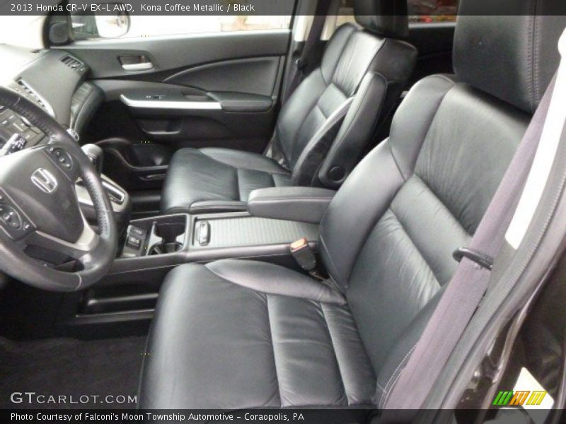 Kona Coffee Metallic / Black 2013 Honda CR-V EX-L AWD