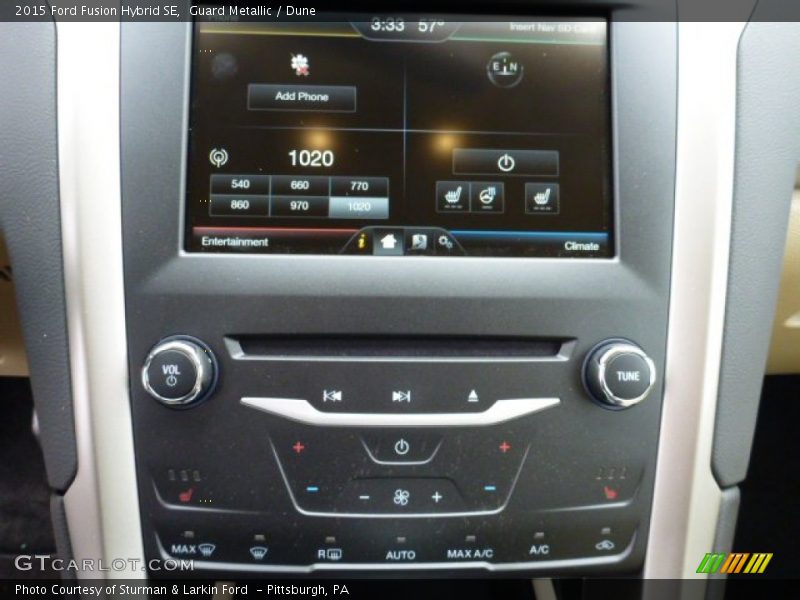 Guard Metallic / Dune 2015 Ford Fusion Hybrid SE