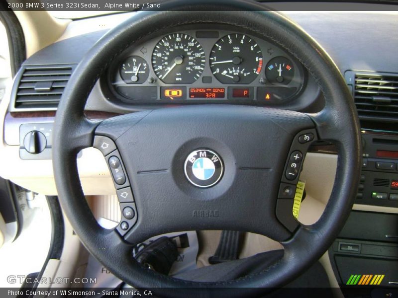 Alpine White / Sand 2000 BMW 3 Series 323i Sedan