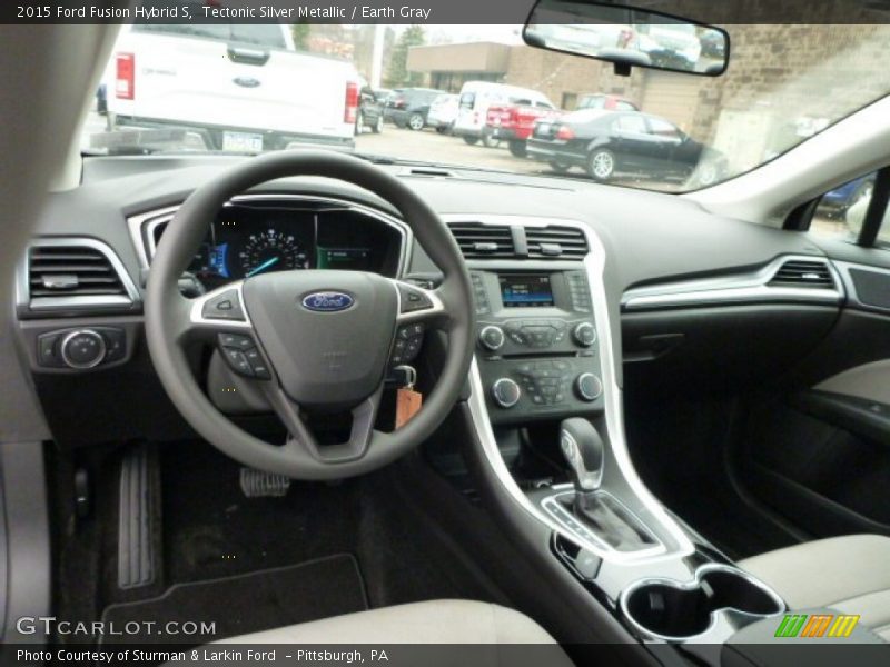 Tectonic Silver Metallic / Earth Gray 2015 Ford Fusion Hybrid S