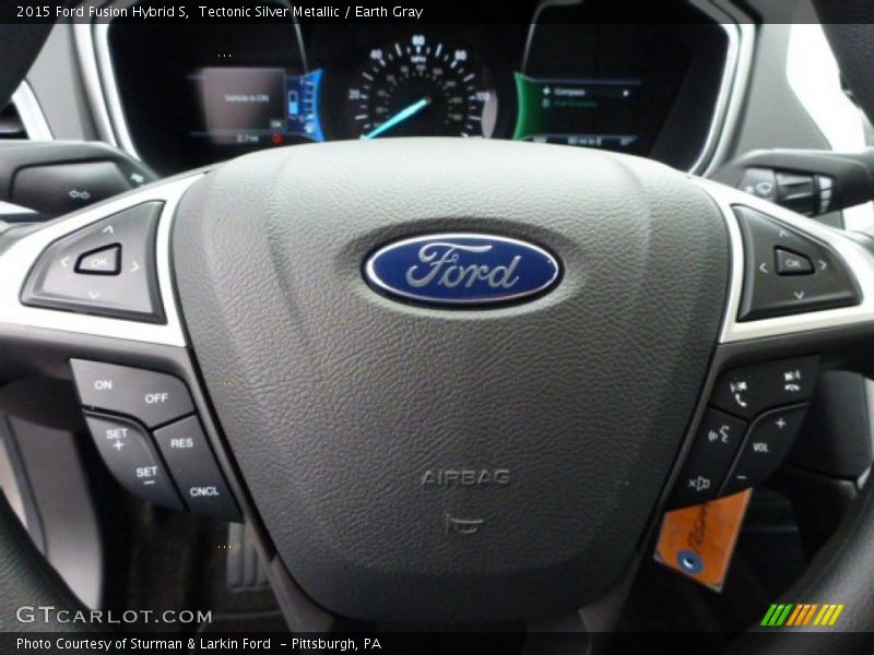 Tectonic Silver Metallic / Earth Gray 2015 Ford Fusion Hybrid S