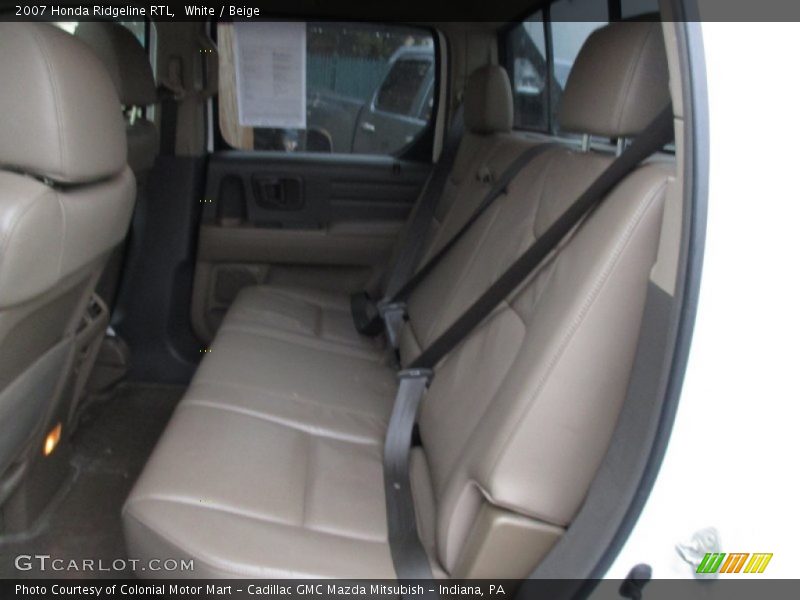 White / Beige 2007 Honda Ridgeline RTL