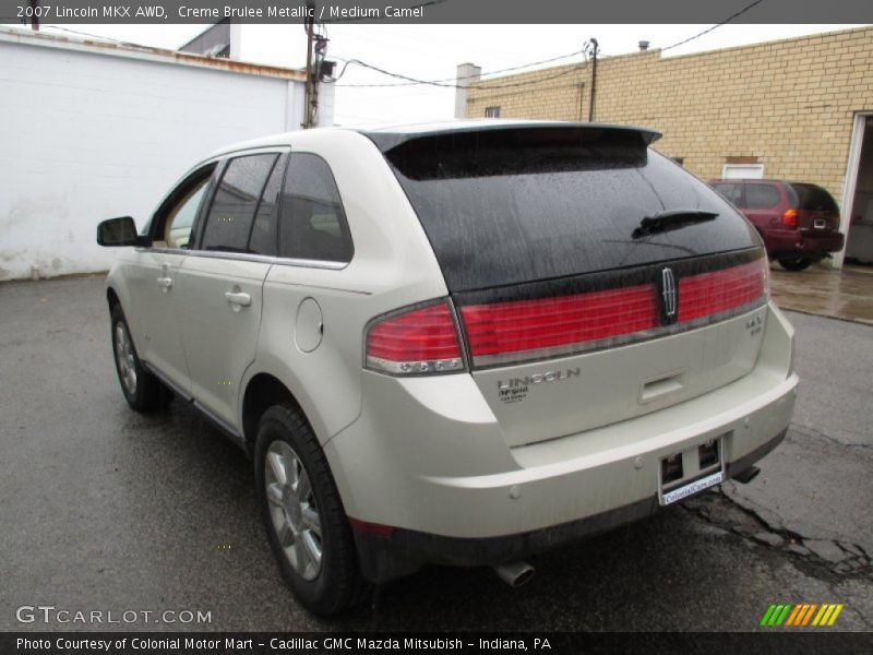 Creme Brulee Metallic / Medium Camel 2007 Lincoln MKX AWD