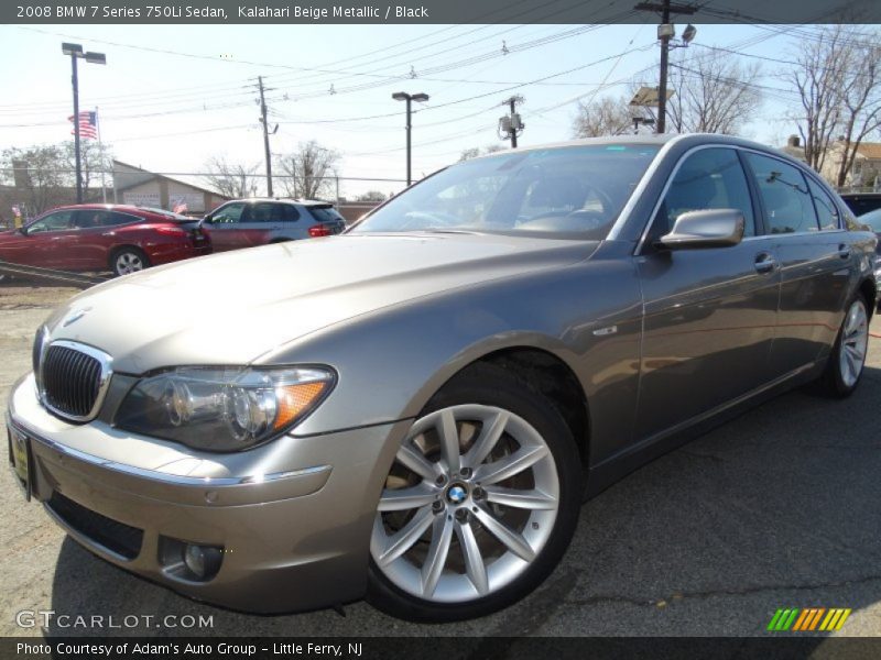 Kalahari Beige Metallic / Black 2008 BMW 7 Series 750Li Sedan