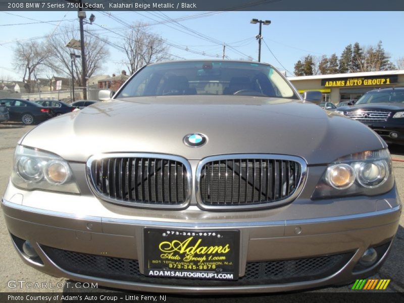 Kalahari Beige Metallic / Black 2008 BMW 7 Series 750Li Sedan