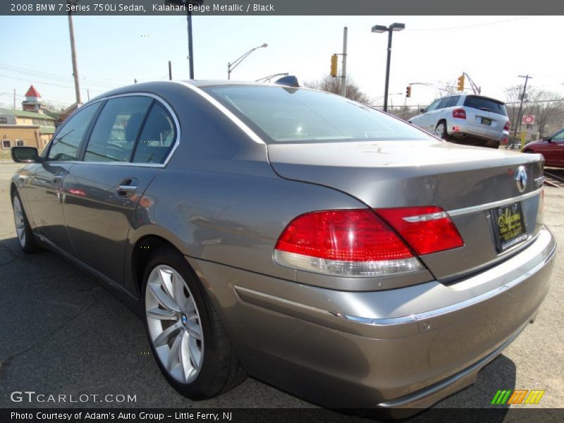 Kalahari Beige Metallic / Black 2008 BMW 7 Series 750Li Sedan