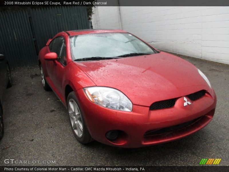 Rave Red / Dark Charcoal 2008 Mitsubishi Eclipse SE Coupe