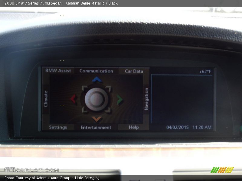 Kalahari Beige Metallic / Black 2008 BMW 7 Series 750Li Sedan