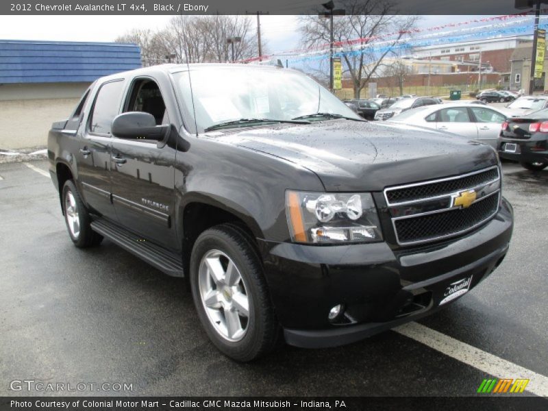 Black / Ebony 2012 Chevrolet Avalanche LT 4x4