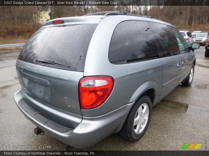 Silver Steel Metallic / Medium Slate Gray 2007 Dodge Grand Caravan SXT