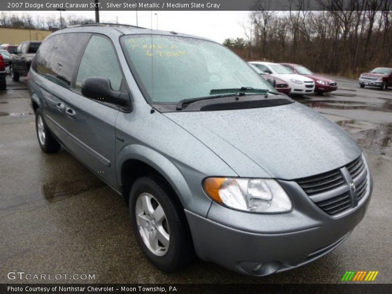 Silver Steel Metallic / Medium Slate Gray 2007 Dodge Grand Caravan SXT