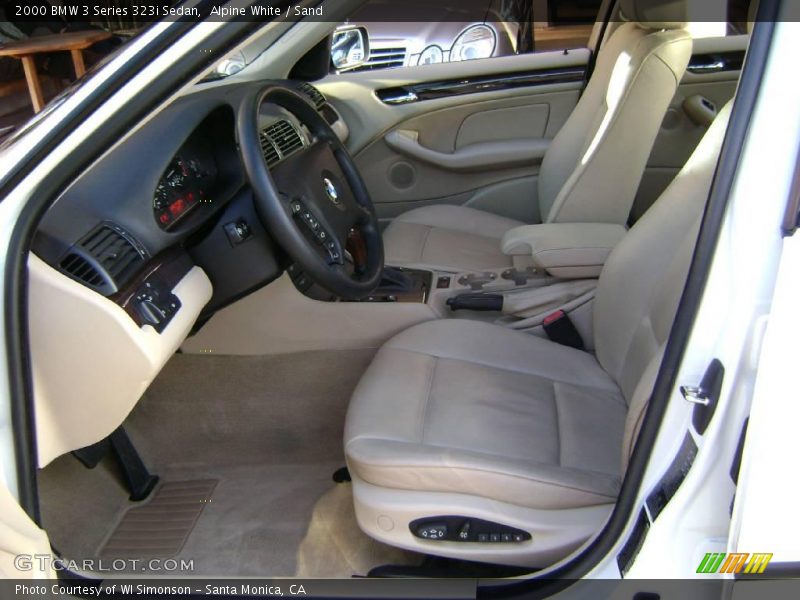 Alpine White / Sand 2000 BMW 3 Series 323i Sedan