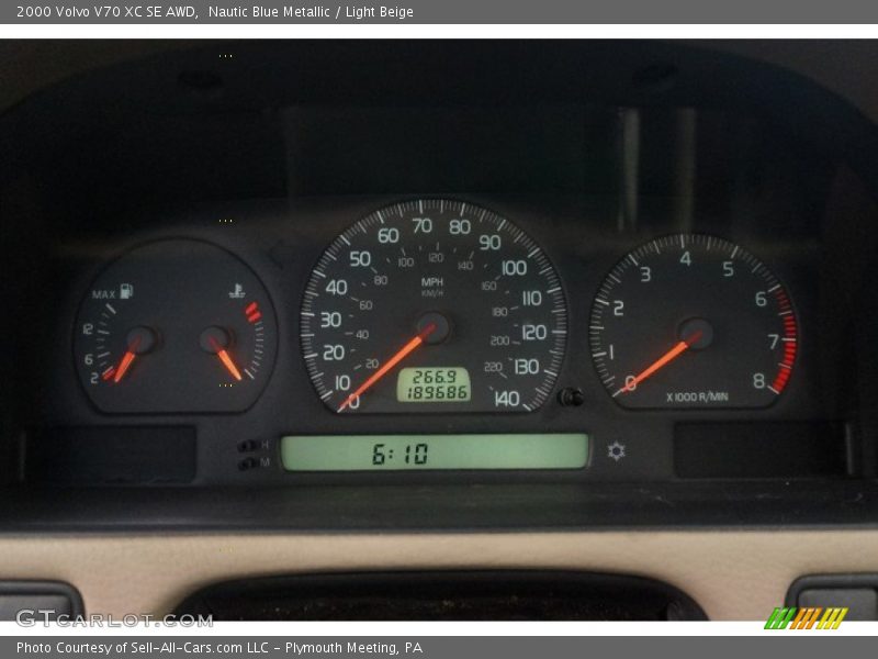 Nautic Blue Metallic / Light Beige 2000 Volvo V70 XC SE AWD