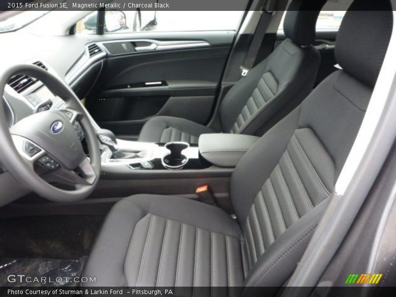 Magnetic Metallic / Charcoal Black 2015 Ford Fusion SE