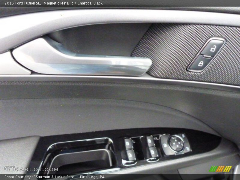 Magnetic Metallic / Charcoal Black 2015 Ford Fusion SE