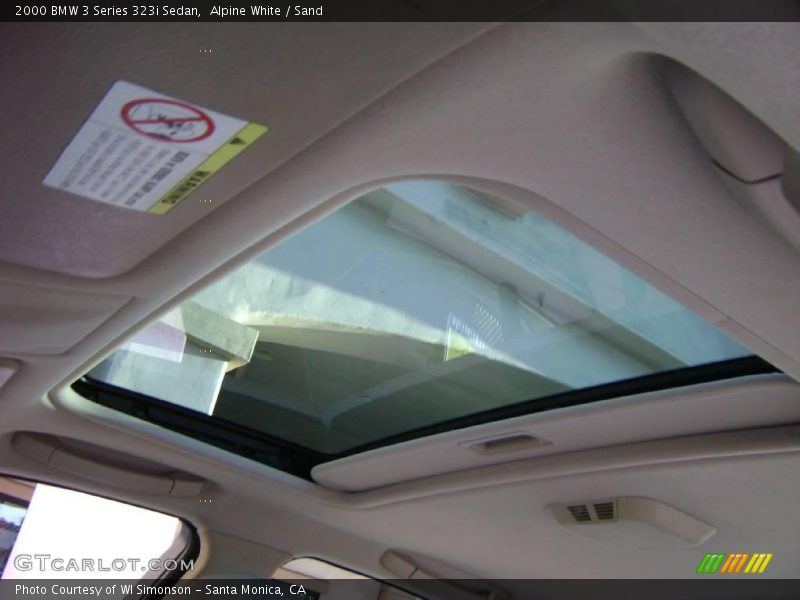 Alpine White / Sand 2000 BMW 3 Series 323i Sedan