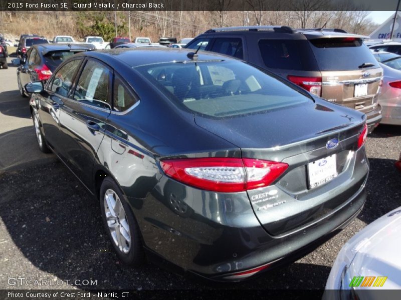 Guard Metallic / Charcoal Black 2015 Ford Fusion SE