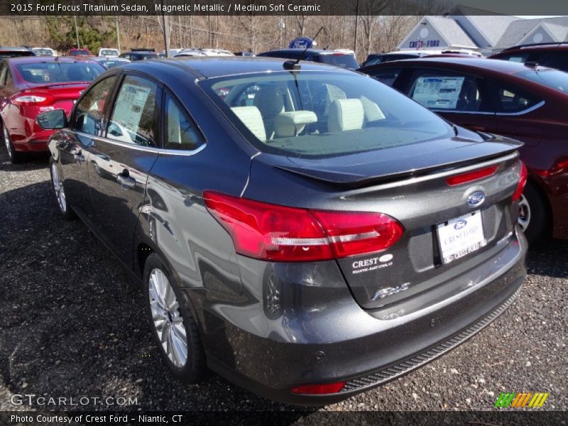 Magnetic Metallic / Medium Soft Ceramic 2015 Ford Focus Titanium Sedan