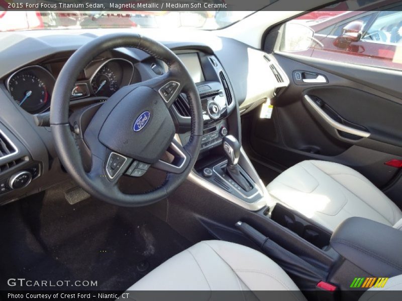 Magnetic Metallic / Medium Soft Ceramic 2015 Ford Focus Titanium Sedan