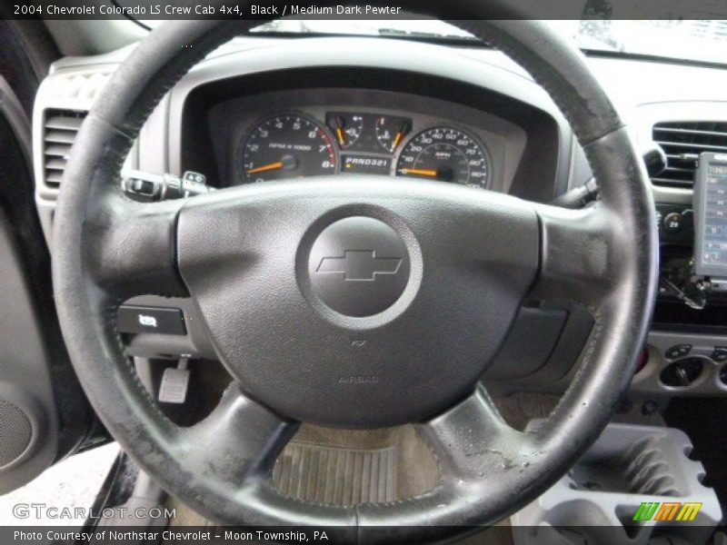 Black / Medium Dark Pewter 2004 Chevrolet Colorado LS Crew Cab 4x4