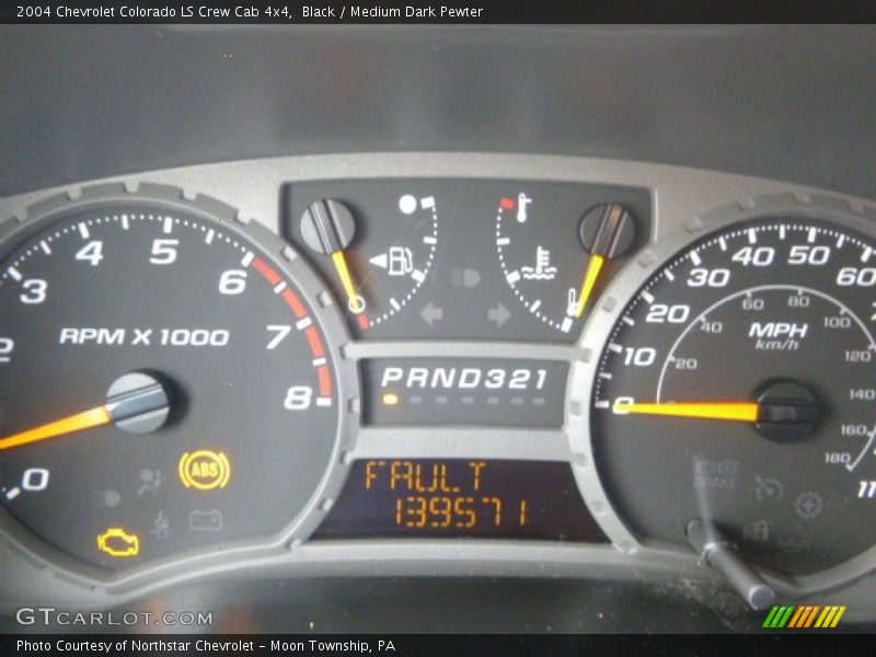 Black / Medium Dark Pewter 2004 Chevrolet Colorado LS Crew Cab 4x4