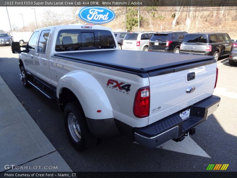 White Platinum / Adobe 2015 Ford F350 Super Duty Lariat Crew Cab 4x4 DRW