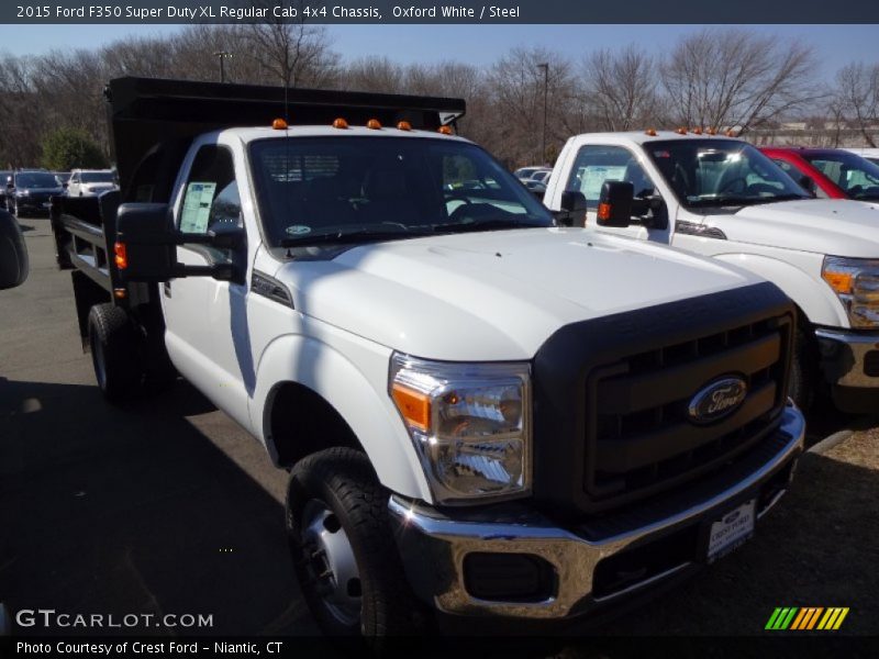 Oxford White / Steel 2015 Ford F350 Super Duty XL Regular Cab 4x4 Chassis