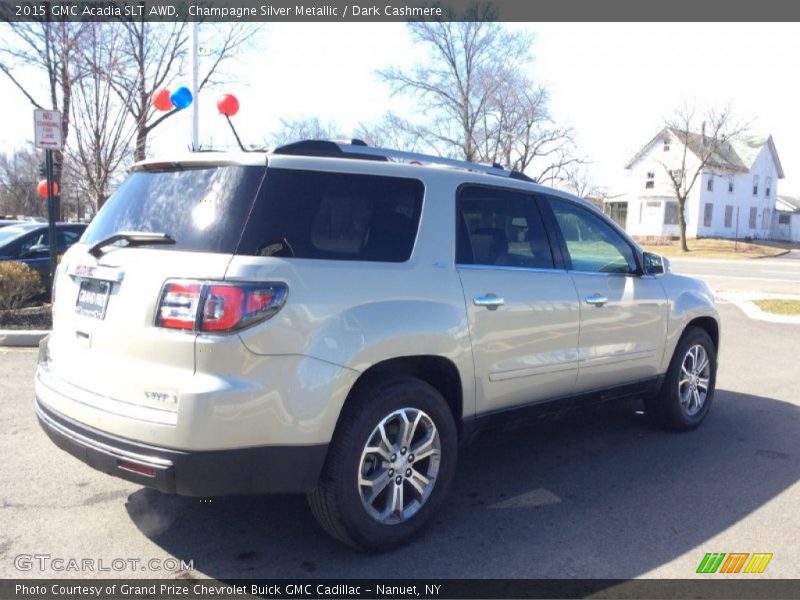 Champagne Silver Metallic / Dark Cashmere 2015 GMC Acadia SLT AWD