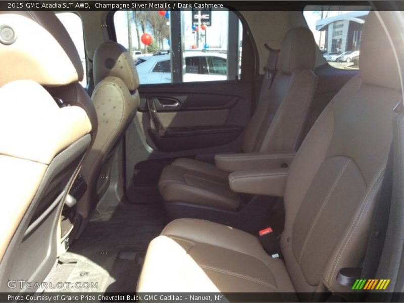 Champagne Silver Metallic / Dark Cashmere 2015 GMC Acadia SLT AWD