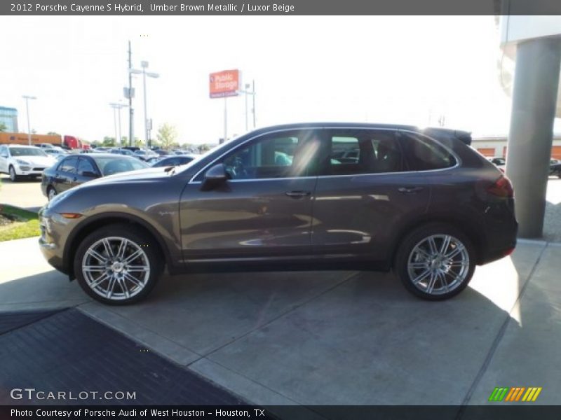 Umber Brown Metallic / Luxor Beige 2012 Porsche Cayenne S Hybrid