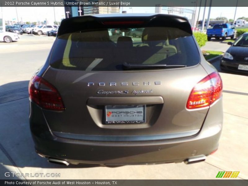 Umber Brown Metallic / Luxor Beige 2012 Porsche Cayenne S Hybrid