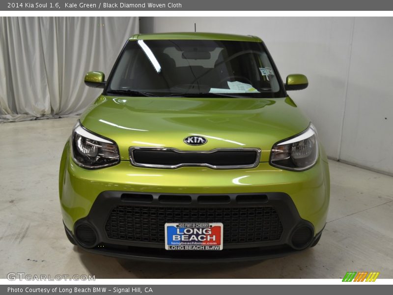 Kale Green / Black Diamond Woven Cloth 2014 Kia Soul 1.6