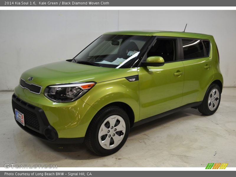 Kale Green / Black Diamond Woven Cloth 2014 Kia Soul 1.6