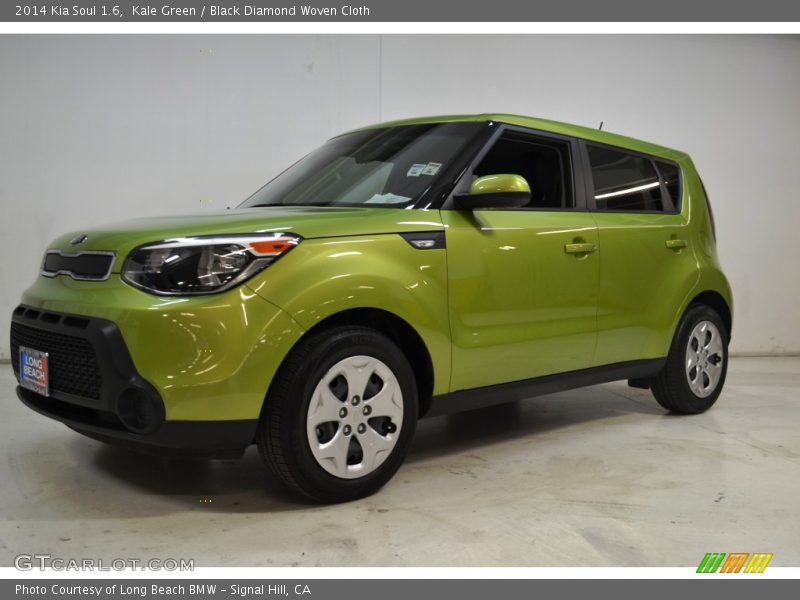 Kale Green / Black Diamond Woven Cloth 2014 Kia Soul 1.6