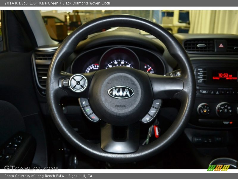 Kale Green / Black Diamond Woven Cloth 2014 Kia Soul 1.6