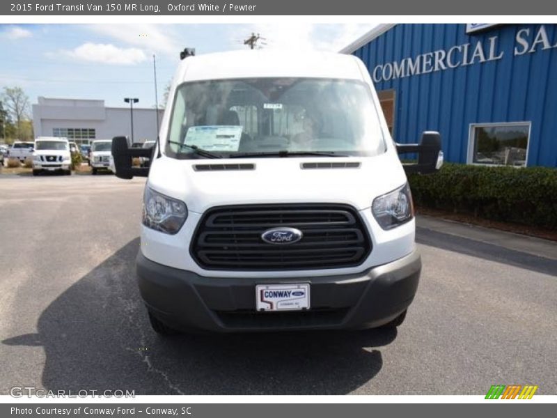 Oxford White / Pewter 2015 Ford Transit Van 150 MR Long