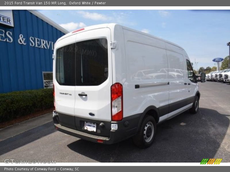 Oxford White / Pewter 2015 Ford Transit Van 150 MR Long