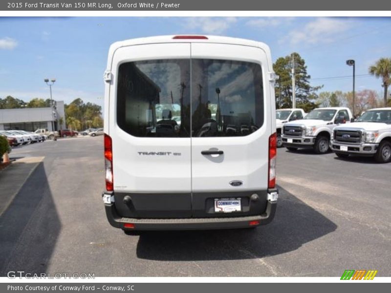 Oxford White / Pewter 2015 Ford Transit Van 150 MR Long