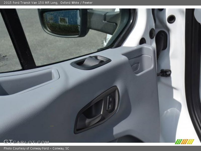 Oxford White / Pewter 2015 Ford Transit Van 150 MR Long