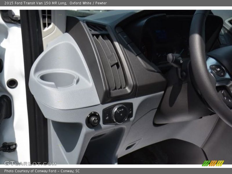 Oxford White / Pewter 2015 Ford Transit Van 150 MR Long