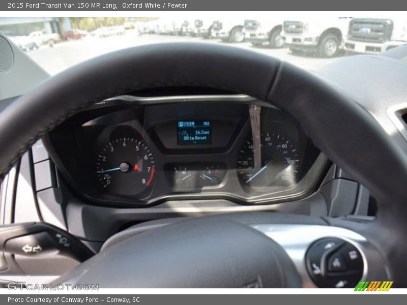 Oxford White / Pewter 2015 Ford Transit Van 150 MR Long